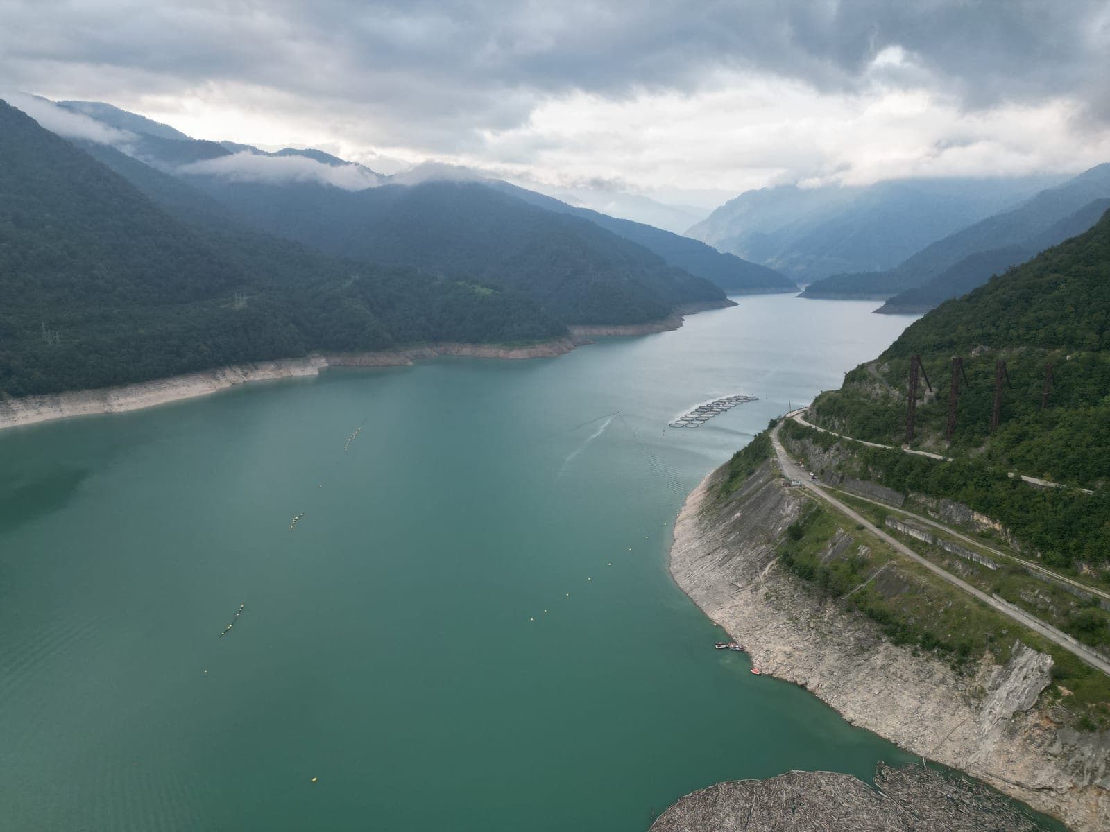 Enguri valley reservoir