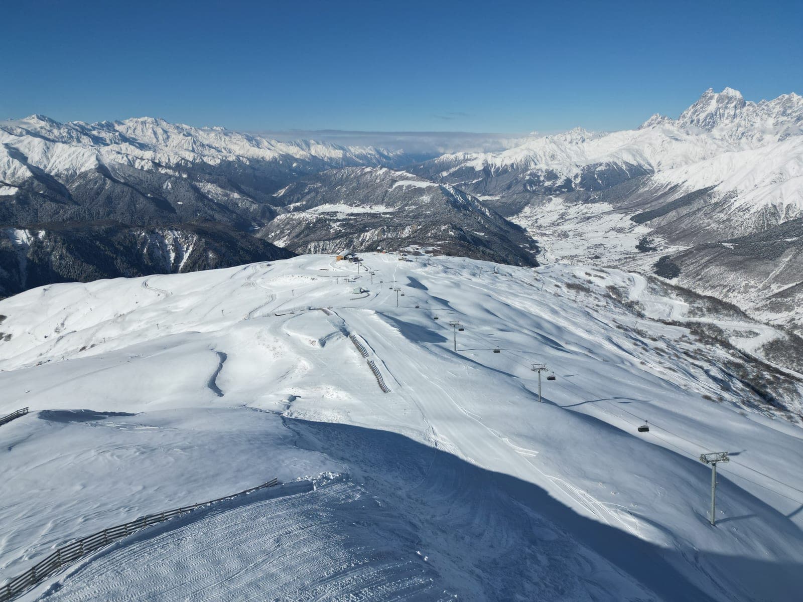 Svaneti ski slopes in winter